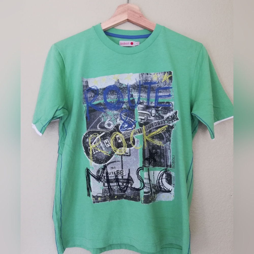 Boboli Graphic Green T-shirt